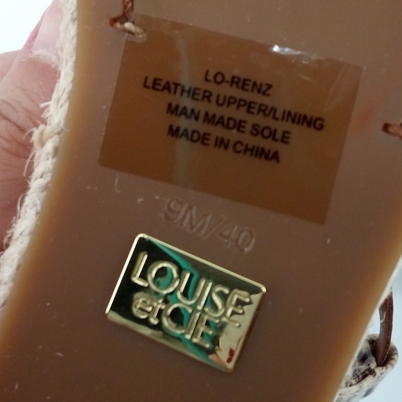 NWOT Louise et Cie Renz Platform Espidrills Wedge Sandals Snake Print Leather 9M - Picture 9 of 15